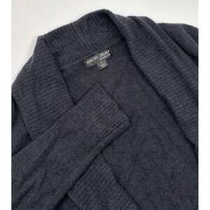 Barefoot Dreams Cozychic Lite Women's S Black Nylon‎ Sweater Open Cardigan